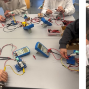 Junior Ingenieur Akademie (JIA) zu Gast in der experimenta: Strom marsch im Smarthome-Modell